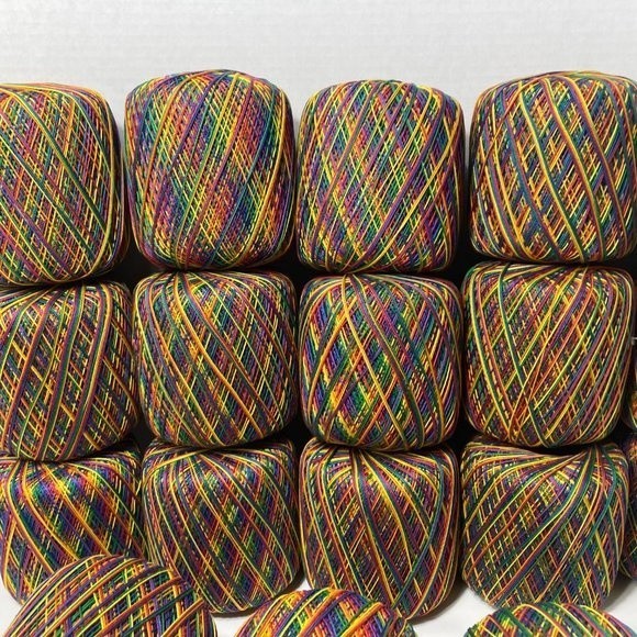 18 Spools Aunt Lydia's Crochet Thread Mexicana Rainbow - Picture 10 of 13
